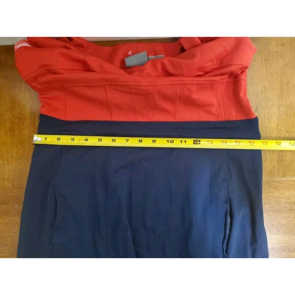 Girls From Savoy Anthropologie Red and Blue Colorblock Ponte Knit Dress Size 12 - Picture 9 of 11